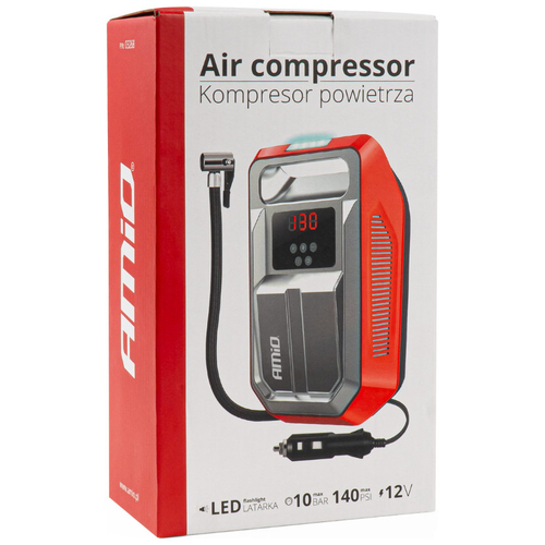 ΚΟΜΠΡΕΣΕΡ ΑΕΡΑ ΕΛΑΣΤΙΚΩΝ 12V 120W 140psi 10bar ΜΕ ΦΙΣ ΑΝΑΠΤΗΡΑ LED ΦΑΚΟ ΚΑΙ ΟΘΟΝΗ LCD ΑMiO - 1 TEM.
