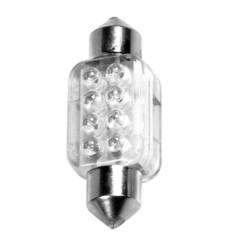 ΛΑΜΠΑΚΙΑ ΠΛΑΦΟΝΙΕΡΑΣ 12V SV8,5-8 13x35mm 8LED ΠΡΑΣΙΝΟ BLISTER 1ΤΕΜ.