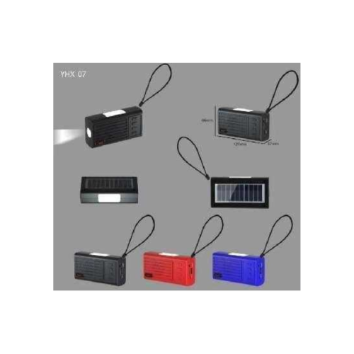 Ασύρματο ηχείο Bluetooth με ηλιακό πάνελ - YHX-07 - 040070 - Black