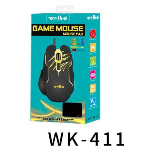 Ενσύρματο ποντίκι - WK-411 - Weibo - 654115