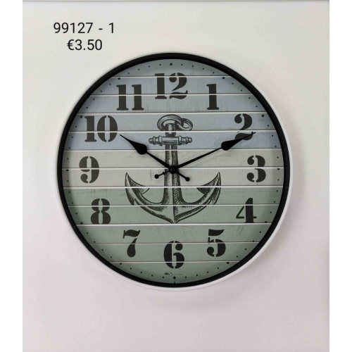 Ρολόι τοίχου - 35cm - 99127-1-WH