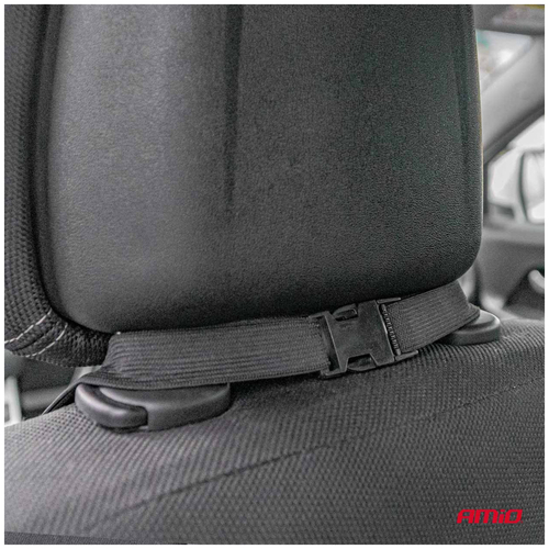 ΠΛΑΤΟΚΑΘΙΣΜΑ ΘΕΡΜΑΙΝΟΜΕΝΟ 12V 98x50cm ΑΦΡΩΔΕΣ ΥΛΙΚΟ ΚΑΙ ΥΦΑΣΜΑ ΜΑΥΡΟ AMIO - 1 ΤΕΜ.