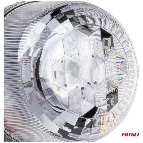 ΦΑΡΟΣ DIAMONT W25SB ΜΕ ΛΕΥΚΟ ΚΑΠΑΚΙ 12/24V 24xSMD LED ΠΟΡΤΟΚΑΛΙ ΒΙΔΩΤΟΣ 154x126mm ΑΜΙΟ - 1 ΤΕΜ.