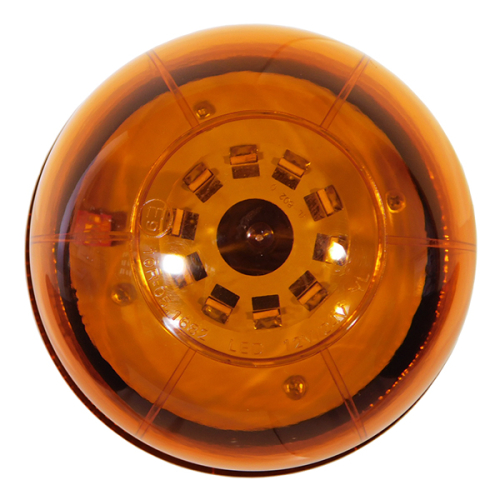 Φάρος Οδικής Βοήθειας STROBO LED 10-30V Πορτοκαλί με Βάση Αδιάβροχος IP65 Strobe GloboStar 34223