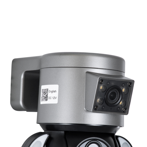 GloboStar® 86077 Επιτοίχια Κάμερα Πρίζας WiFi HD 1080P 350° Διπλή Κατέυθυνση Ομιλίας & Ανιχνευτή Κίνησης - Απομακρυσμένος Έλεγχος - Αδιάβροχη IP65 - Γρι Μαύρο - Μ15 x Π14.5 x Y15cm - 2 Χρόνια Εγγύηση