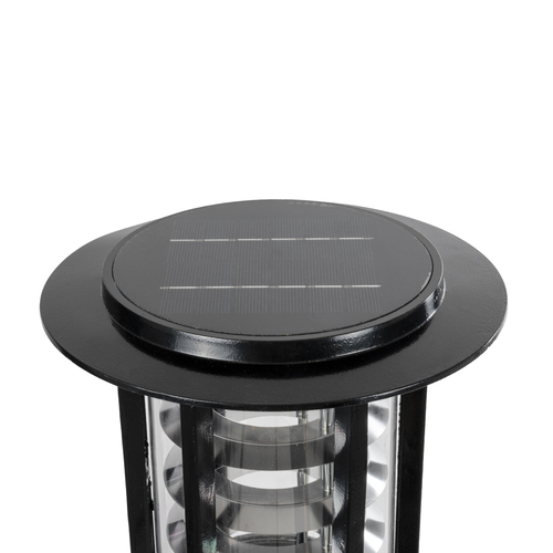 GloboStar® SOLARMIS 90536 LED Solar Bollard Light Κολωνάκι Κήπου Εξωτερικού Χώρου 10W 180lm 120° με Ενσωματωμένο Φωτοβολταϊκό Panel 6V 5W & Επαναφορτιζόμενη Μπαταρία Li-ion 3.2V 6000mAh με Αισθητήρα Ημέρας-Νύχτας - Αδιάβροχο IP65 Φ22 x Υ59cm CCT Ψυχρό-Φυσικό-Θερμό Λευκό 2700K έως 6000K - 2 Χρόνια Εγγύηση