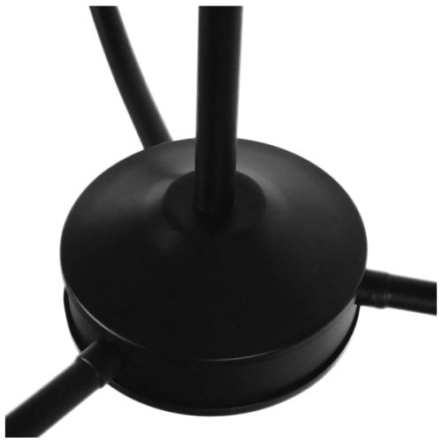 GloboStar® LIMI 01091 Vintage Industrial Κρεμαστό Φωτιστικό Οροφής Τρίφωτο Μαύρο Μεταλλικό Πολυέλαιος με Καπέλο Φ56 x Y54cm