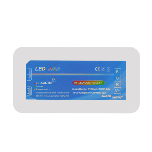 Ασύρματος LED RGB Controller με Χειριστήριο Τοίχου Αφής 2.4G RF 12v (144w) - 24v (288w) DC για Ένα Group GloboStar 04051