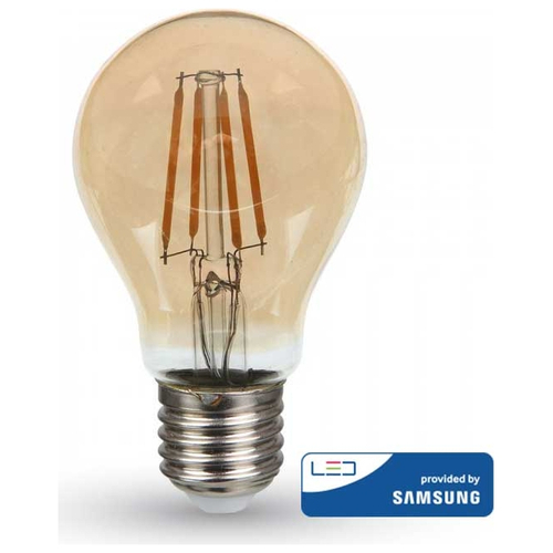 LED V-TAC Λάμπα 6W Filament E27 A60 SAMSUNG