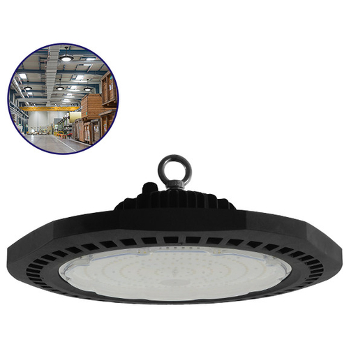 Επαγγελματική Καμπάνα UFO High Bay 200W 230V 28000lm 100° Αδιάβροχη IP66 Ψυχρό Λευκό 5000k GloboStar 78012