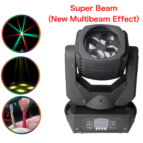 Επαγγελματική Κινούμενη Ρομποτική Κεφαλή TORNADO Super Beam CREE Prism LED 120W 230V 2° DMX512 RGBW GloboStar 51113