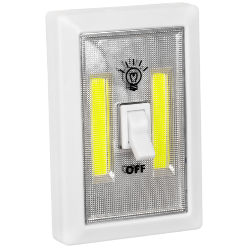 GloboStar® 79003 Φωτιστικό Διακόπτης Τοίχου LED COB 6W 560lm Μπαταρίας με Μαγνήτη και Διακόπτη ON/OFF IP44 Ψυχρό Λευκό 6000K