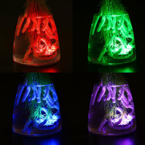 GloboStar® 79626 Υποβρύχια Διακοσμητική Φωτιζόμενη Βάση LED 5W για Μπουκάλια - Ποτήρια - Βάζα - Ναργιλέ Μπαταρίας με Ασύρματο Χειριστήριο IR Αδιάβροχη IP68 Πολύχρωμη RGB Dimmable