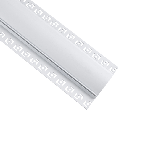 GloboStar® PLASTERBOARD-PROFILE 70840-3M Προφίλ Αλουμινίου - Βάση & Ψύκτρα Ταινίας LED με Λευκό Γαλακτερό Κάλυμμα - Χωνευτή Χρήση σε Γυψοσανίδα για Δημιουργία Κρυφού Φωτισμού - Trimless - Πατητό Κάλυμμα - Λευκό - 3 Μέτρα - Πακέτο 5 Τεμαχίων - Μ300 x Π9.7 x Υ2cm