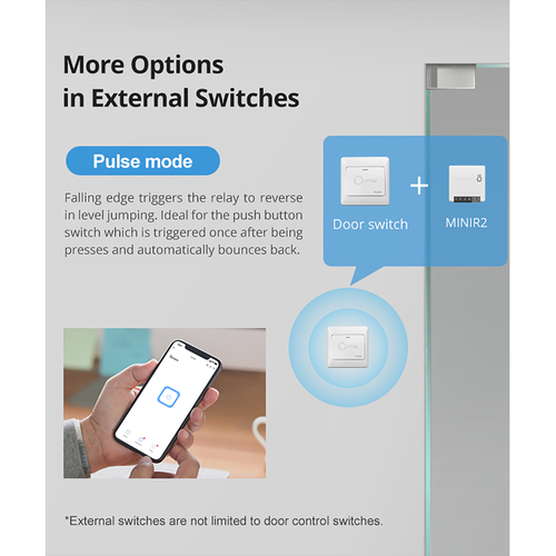 GloboStar® 80002 SONOFF MINIR2 - Wi-Fi Smart Switch Two Way Dual Relay (Upgraded)