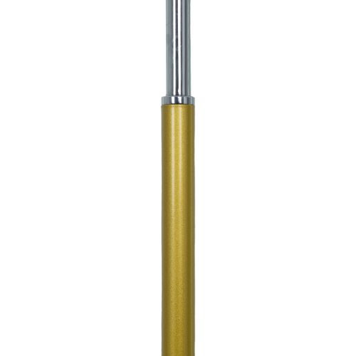 GloboStar® VERSA 00833 Μοντέρνο Φωτιστικό Δαπέδου Μονόφωτο 1 x E27 Χρυσό Μεταλλικό Καμπάνα με Μαύρη Μαρμάρινη Βάση D15 x H155cm