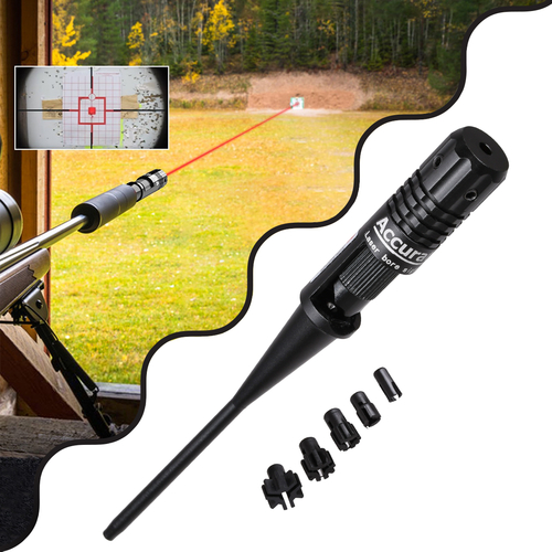 GloboStar® 85820 Σκοπευτικό Laser Center Point με 5 Κεφαλές Διαμέτρου 4.8mm έως 12mm RED Dot Laser - Κόκκινο