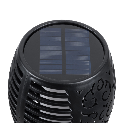 GloboStar® 71529 Αυτόνομο Ηλιακό Φωτιστικό LED SMD 5W 250lm με Ενσωματωμένη Μπαταρία 1200mAh - Φωτοβολταϊκό Πάνελ - Αισθητήρα Ημέρας-Νύχτας Φαναράκι Κήπου - Εφέ Φλόγας Διακοσμητικό Αυτόνομο Αδιάβροχο IP65 1500-2000K Φ11 x Υ75cm