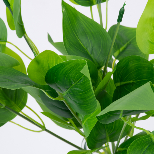 GloboStar® WATER PLANTAIN 78284 Τεχνητό Φυτό Άλισμα - Μπουκέτο Διακοσμητικών Φυτών - Κλαδιών με Φύλλωμα Πράσινο Υ30cm