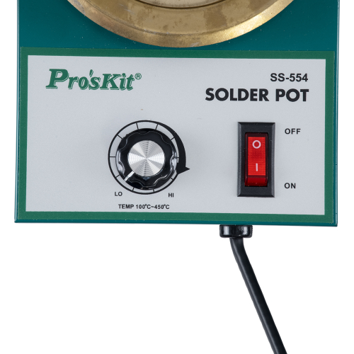 GloboStar® 79993 Proskit SS-554 Solder Pot - Δοχείο Συγκόλλησης Ρεύματος 300W AC 220-240V με Ρύθμιση Θερμοκρασίας 100°C έως 450°C Μ21 x Π14 x Υ6cm