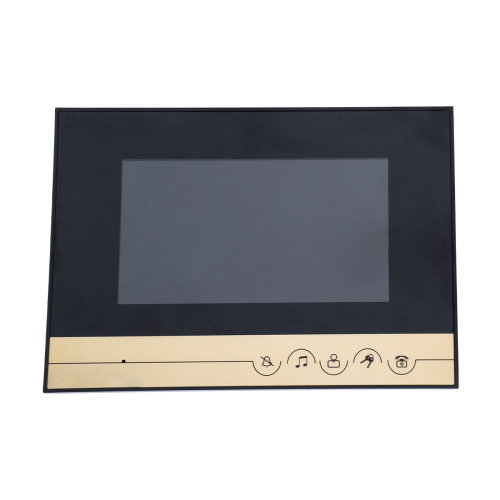 GloboStar® 86059 Σετ Θυροτηλεόρασης με Έγχρωμη Οθόνη Αφής 7 και Κάμερα 1080P HD & 4 Επαγωγικά Κλειδιά για Ηλεκτρονικές Κλειδαριές - Μαύρο - Χρυσό