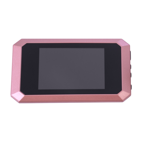 GloboStar® 86064 Επαναφορτιζόμενη Ψηφιακή Έξυπνη Camera Εξώπορτας 90° Μοιρών με Έγχρωμη Οθόνη 4.1 Inches - USB - Νυχτερινή Όραση με LED IR - Κουδούνι - Ροζ