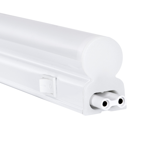 GloboStar® TUBO 60787 Γραμμικό Φωτιστικό Οροφής Linear LED Τύπου T5 Επεκτεινόμενο 9W 900lm 180° AC 220-240V IP20 Πάγκου Κουζίνας με Διακόπτη On/Off Μ60 x Π2.2 x Υ3.5cm Ψυχρό Λευκό 6000K - Λευκό - 3 Years Warranty