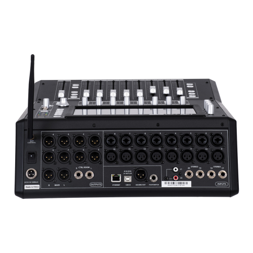 GloboStar® FDB F260 98023 Multifunctional Digital Mixer Audio Console 24Ch - Επαγγελματική Ψηφιακή Κονσόλα Ήχου 16Ch Audio In / 8Ch Audio Out / 8Ch BUS Out - Οθόνη Αφής 10 HD - Wifi Smart System - UDP - AC 220V/50-60Hz - IP20 - Μαύρο - Μ38 x Π49 x Υ14cm