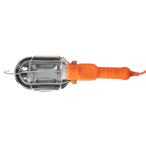 GloboStar® 85431 Βάση Λαμπτήρα E27 Φακός Λάμπα Εργασίας Μπαλαντέζα Συνεργείου με Καλώδιο 10m Ρεύματος AC 220-240V IP20