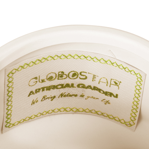 GloboStar® Artificial Garden VENICE 20448 Πήλινο Κεραμικό Κασπώ Γλάστρα - Flower Pot Μπεζ  Φ17cm x Υ15cm