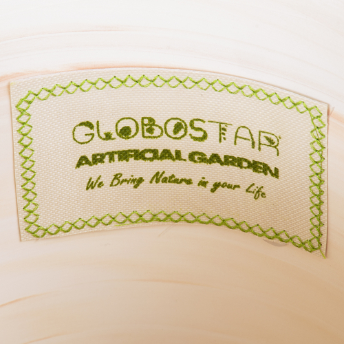 GloboStar® Artificial Garden LINDOS 20450 Πήλινο Κεραμικό Κασπώ Γλάστρα - Flower Pot Απαλό Ροζ Φ20cm x Υ20cm