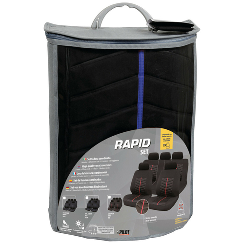 ΚΑΛΥΜΜΑΤΑ ΚΑΘΙΣΜΑΤΩΝ RAPID ΣΕΤ ΜΑΥΡΟ/MΠΛΕ LAMPA