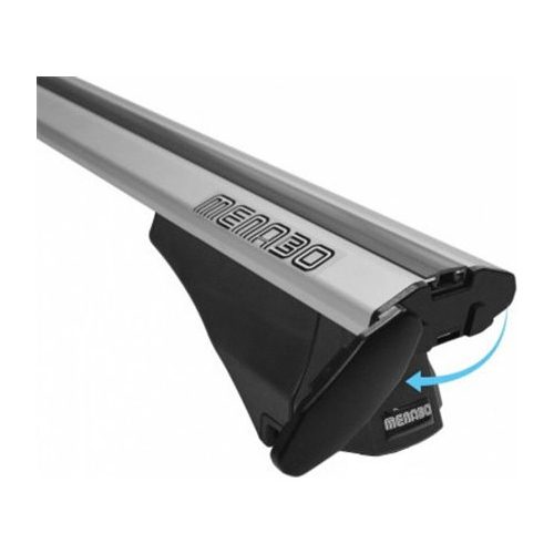 ΜΠΑΡΕΣ ΟΡΟΦΗΣ ΑΛΟΥΜΙΝΙΟΥ BLADE M SILVER 118cm ΜΕ ΑΚΡΑ ALFA HIGH ΓΙΑ FLUSH / STANDARD RAILS MENABO - 2 ΤΕΜ.