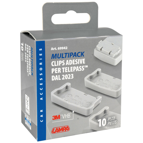 ΒΑΣΗ ΣΤΗΡΙΞΗΣ ΓΙΑ ΣΥΣΚΕΥΕΣ E-PASS ΔΙΟΔΙΩΝ (ΝΕΑΣ ΕΚΔΟΣΗΣ mod2023)  ΜΕ ΚΛΙΠ ΑΥΤΟΚΟΛΛΗΤΗ ΠΑΡΜΠΡΙΖ LAMPA - 10 ΤΕM.