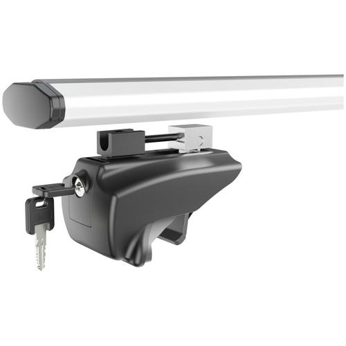 ΜΠΑΡΕΣ ΟΡΟΦΗΣ ΑΛΟΥΜΙΝΙΟΥ BLADE L SILVER 127cm ΜΕ ΑΚΡΑ GAMMA FLAT ΓΙΑ FLUSH / STANDARD RAILS MENABO - 2 ΤΕΜ.