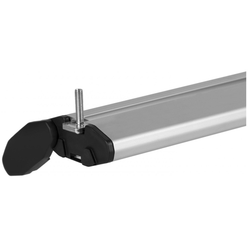 ΜΠΑΡΕΣ ΟΡΟΦΗΣ ΑΛΟΥΜΙΝΙΟΥ BLADE L SILVER 127cm ΜΕ ΑΚΡΑ GAMMA FLAT ΓΙΑ FLUSH / STANDARD RAILS MENABO - 2 ΤΕΜ.