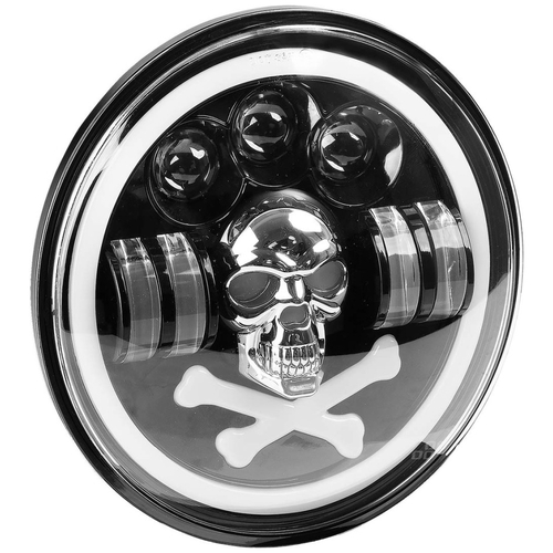 ΠΡΟΒΟΛΕΑΣ ΕΡΓΑΣΙΑΣ ΣΤΡΟΓΓΥΛΟΣ LED SKULL 5.500lm 9>36V 60W 6.000K -Φ170x170x65mm 4 ΧΡΗΣΕΩΝ ΑΜΙΟ - 1 ΤΕΜ.