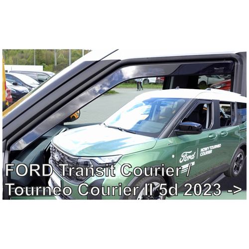 ΑΝΕΜΟΘΡΑΥΣΤΕΣ ΓΙΑ FORD TRANSIT COURIER / TOURNEO COURIER 5D 2023+ ΖΕΥΓΑΡΙ ΑΠΟ ΕΥΚΑΜΠΤΟ ΦΙΜΕ ΠΛΑΣΤΙΚΟ HEKO - 2 ΤΕΜ.