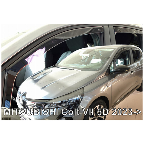 ΑΝΕΜΟΘΡΑΥΣΤΕΣ ΓΙΑ MITSUBISHI COLT 5D 2023+ ΖΕΥΓΑΡΙ ΑΠΟ ΕΥΚΑΜΠΤΟ ΦΙΜΕ ΠΛΑΣΤΙΚΟ HEKO - 2 ΤΕΜ.