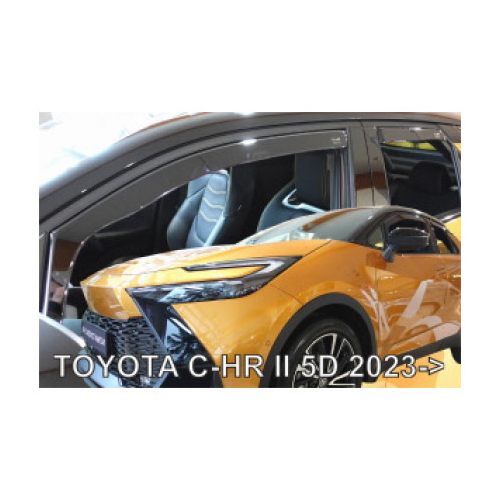 ΑΝΕΜΟΘΡΑΥΣΤΕΣ ΓΙΑ TOYOTA C-HR 5D 2023+ ΖΕΥΓΑΡΙ ΑΠΟ ΕΥΚΑΜΠΤΟ ΦΙΜΕ ΠΛΑΣΤΙΚΟ HEKO - 2 ΤΕΜ