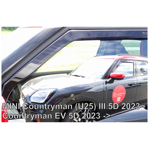 ΑΝΕΜΟΘΡΑΥΣΤΕΣ ΓΙΑ MINI COUNTRYMAN U25 5D 2023+ / COUNTRYMAN EV 5D 2023+ - ΖΕΥΓΑΡΙ ΑΥΤΟΚΙΝΗΤΟΥ ΑΠΟ ΕΥΚΑΜΠΤΟ ΦΙΜΕ ΠΛΑΣΤΙΚΟ HEKO - 2 ΤΕΜ.