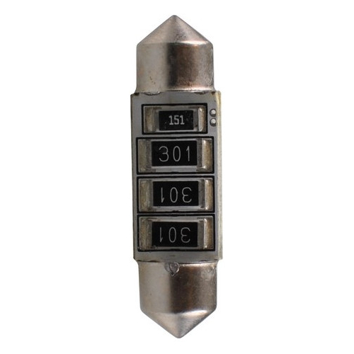 ΛΑΜΠΑΚΙΑ ΠΛΑΦΟΝΙΕΡΑΣ C5W 12V SV8.5 36mm 2xSMD5050 LED ΜΠΛΕ CAN-BUS M-TECH - 1 τεμ.