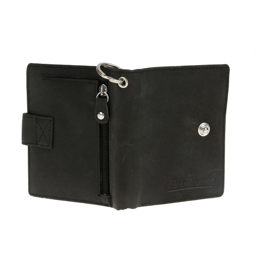 ΠΟΡΤΟΦΟΛΙ ΔΕΡΜΑΤΙΝΟ ΓΙΑ ΚΑΡΤΕΣ & ΧΡΗΜΑΤΑ BIKER WALLET ME 45cm ΑΛΥΣΙΔΑ RFID ΠΡΟΣΤΑΣΙΑ ΣΕ ΜΑΥΡΟ ΧΡΩΜΑ LAMPA - 1 Τεμ.
