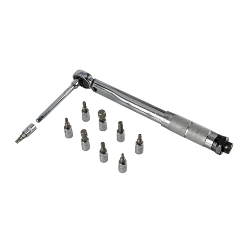 ΔΥΝΑΜΟΚΛΕΙΔΟ/ΡΟΠΟΚΛΕΙΔΟ TORQUE (ΤΟΡΞ) 1/4'' 5>25Nm 28cm CRV ΜΕ 9 ΜΥΤΕΣ & ΠΡΟΕΚΤΑΣΗ ΜΗΚΟΥΣ 10cm LAMPA - 1 Τεμ.