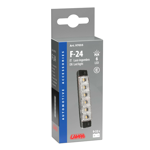 ΦΩΣ ΟΓΚΟΥ 9>32V 6 LED ΛΕΥΚΟ ΔΙΑΦΑΝΟ 95,6x19,8mm ΜΕ ΕΓΚΡΙΣΗ ΤΥΠΟΥ E148 LAMPA -  1 Τεμ.