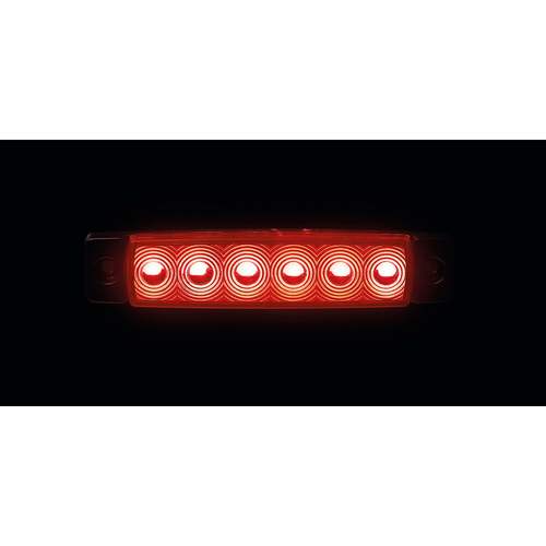 ΦΩΣ ΟΓΚΟΥ 9>32V 6 LED ΚΟΚΚΙΝΟ ΧΡΩΜΑ 95,6x19,8mm ΜΕ ΕΓΚΡΙΣΗ ΤΥΠΟΥ E148 LAMPA -  1 Τεμ.