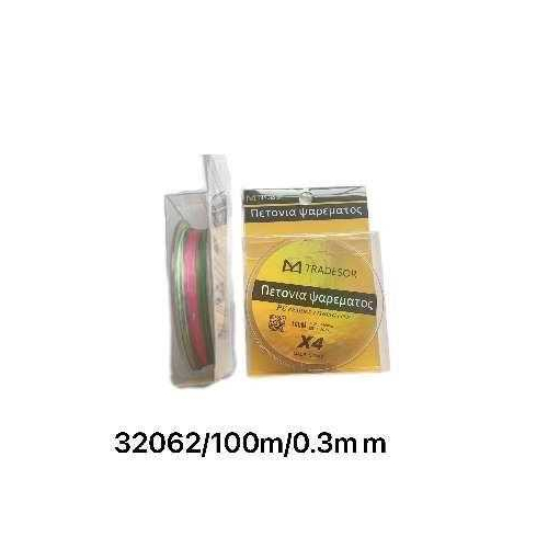 Πετονιά ψαρέματος - Νήμα χρωματιστό - 100m - 0.3mm - 32062