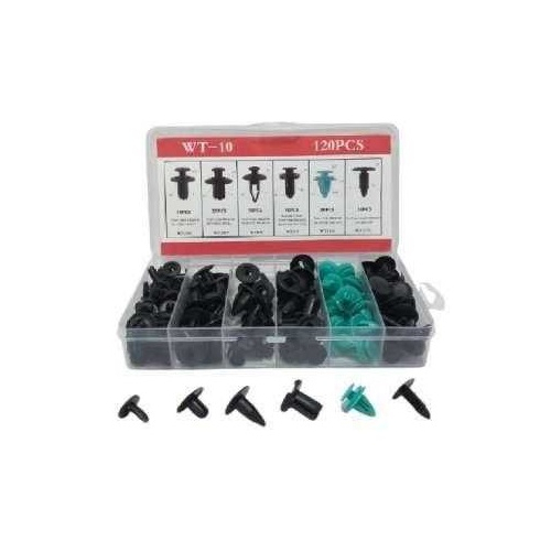 Σετ συνδετήρες αυτοκινήτου 6 τύπων - 120pcs - CD172702 - 727027