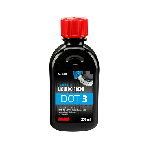 ΥΓΡΟ ΦΡΕΝΩΝ DOT 3 - FMVSS 116 / ISO 4925 CLASS 3 / SAE J-1703 250ml LAMPA  - 1 ΤΕΜ.