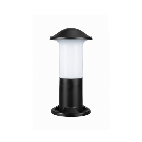 GloboStar® GARDENIO 203-0246 Μοντέρνο Επιδαπέδιο Φωτιστικό Φαναράκι Μονόφωτο 1 x E27 IP44 Μαύρο Πλαστικό Σώμα - Μ15 x Π15 x Υ32cm